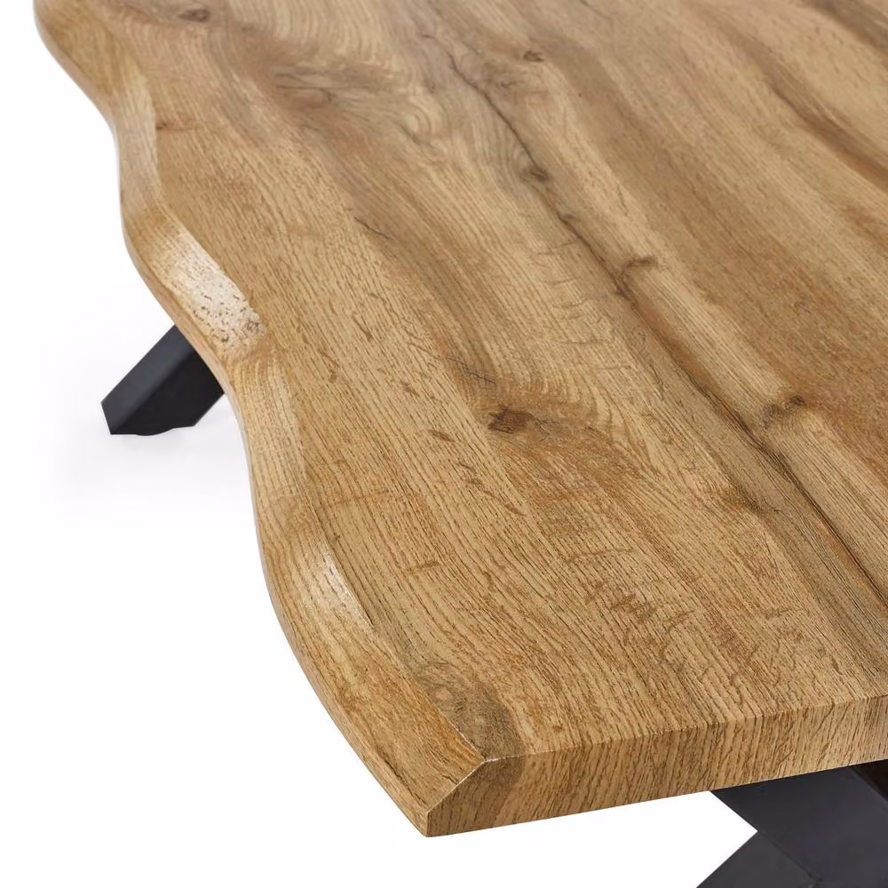 Cheshire Fairmont Contemporary Rectangular Coffee Table in Oak and Black – 3