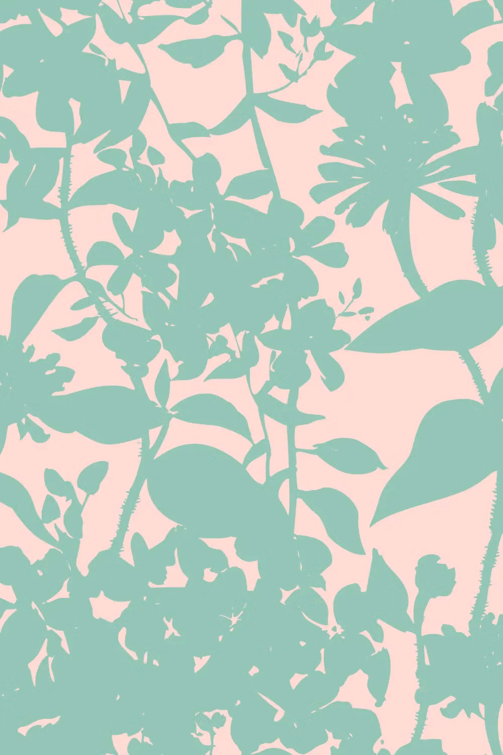 Hoopla Walls Summer Silhouette Matt Wallpaper in Jade Green – 2