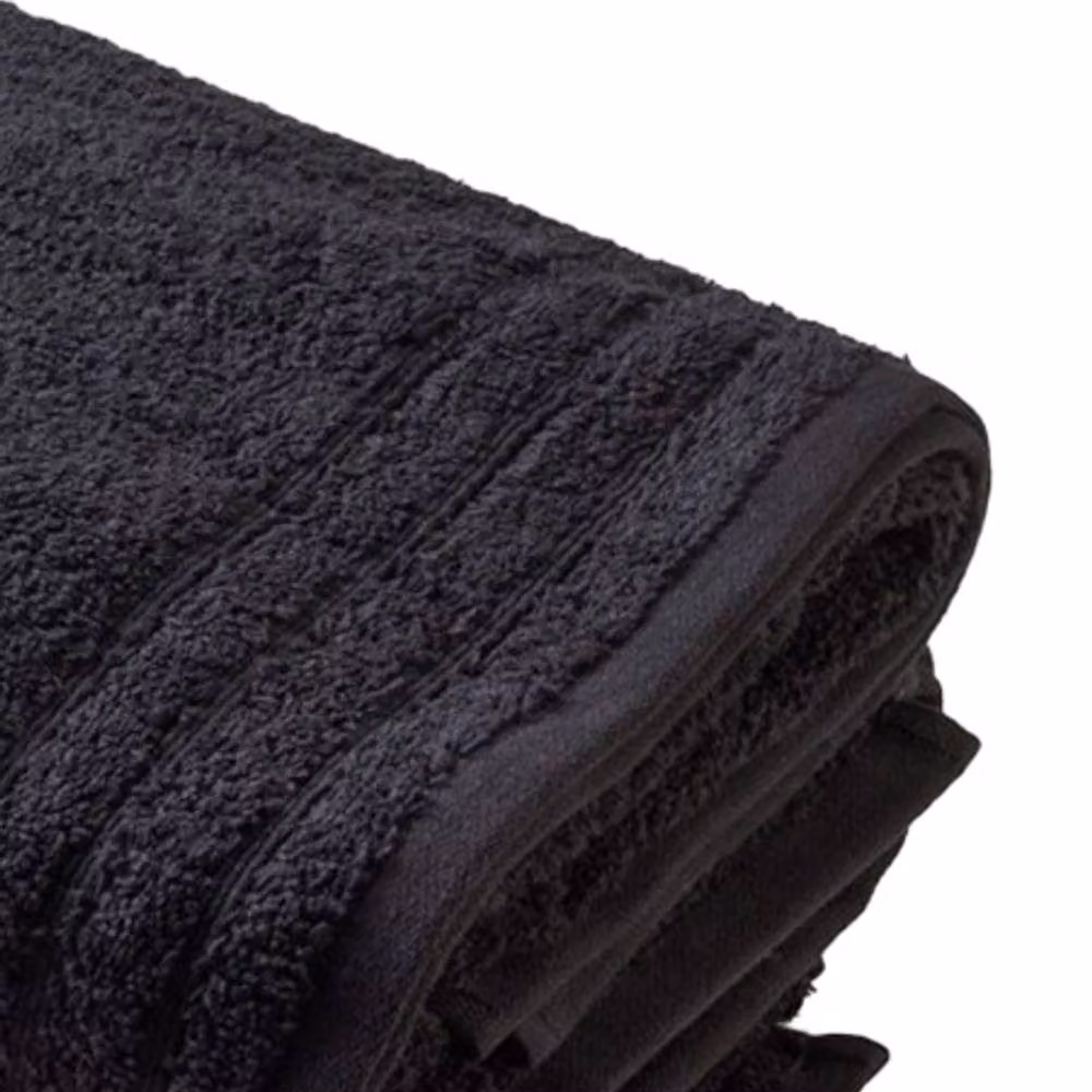 ARTG Fluffy Cotton Bath Towel in Black – 2
