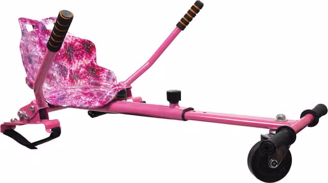 The Gift Gadgets GG1 Racer Hoverkart in Galaxy Pink