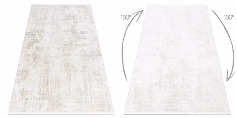 RugsX Duke Abstract Modern Yellow Rug with High-Low Effect and Fringes, W: 80 cm, L: 150 cm