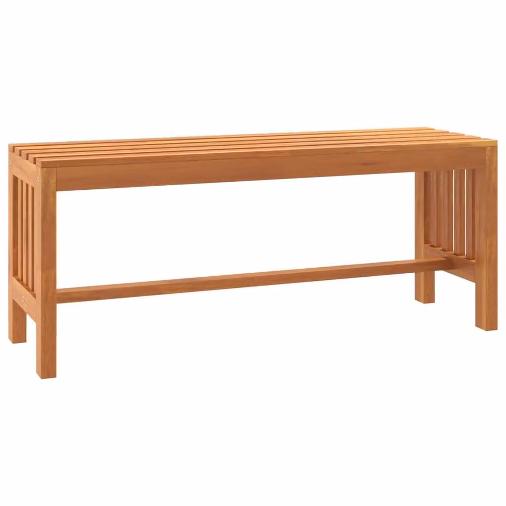 Berkfield Home Beautiful Garden Bench in Brown Oiled Solid Eucalyptus Wood – 3