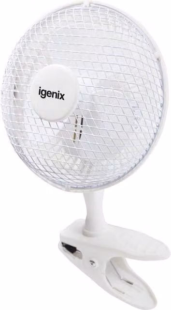 Igenix Clip on Desk Fan, 2 Speed, White (Pack of 2)