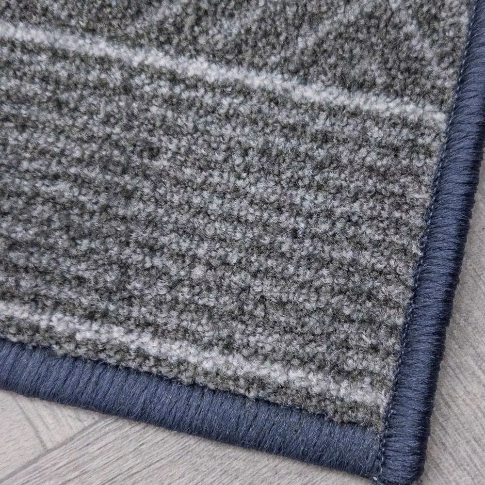 runrug Walton Grey Geometric Hallway Carpet Runner Rug, W: 100 cm x L: 150 cm – 3