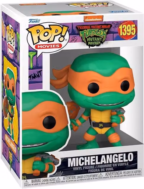 Funko Pop! Movies Teenage Mutant Ninja Turtles Michelangelo Collectable Vinyl Figure in Orange and Green – 1