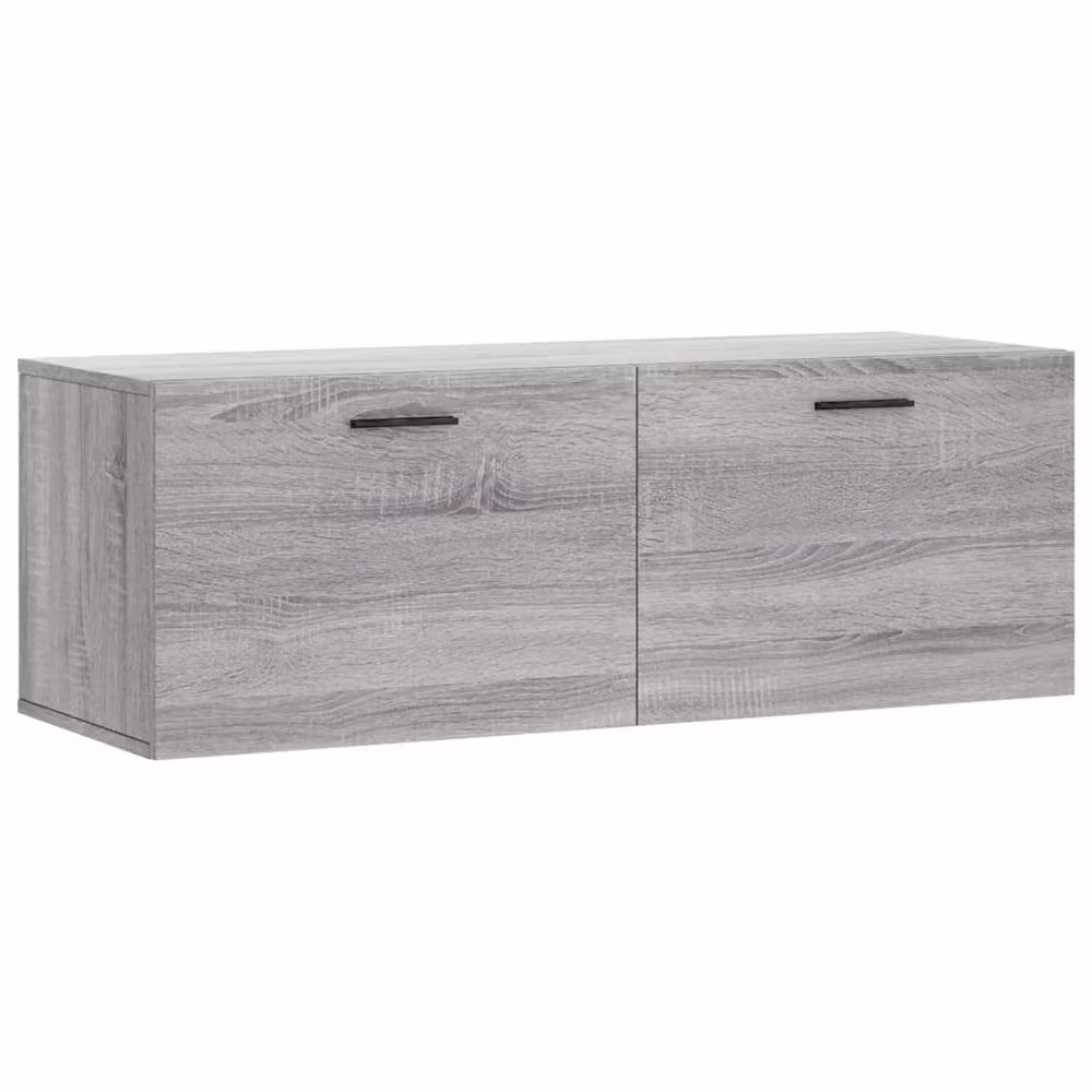 Berkfield Home Grey Sonoma Wall Mounted Cabinet with Hinged Doors and Internal Shelves, W/D/H: 100 x 36.5 x 35 cm – 3