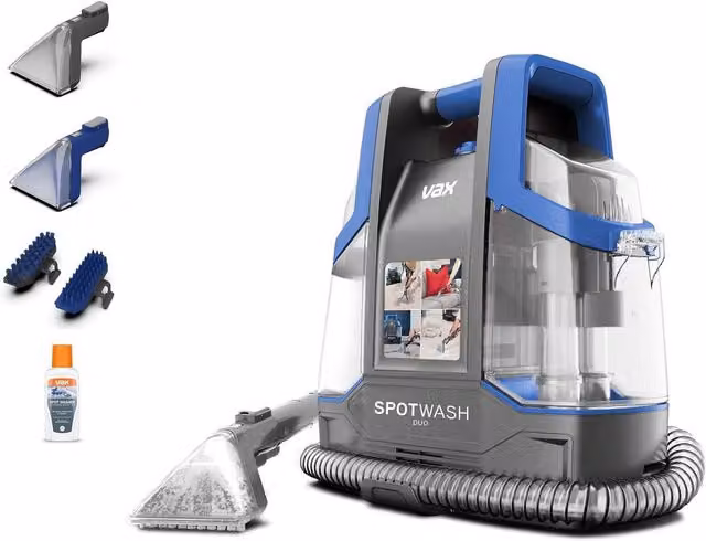 VAX SpotWash Duo CDCW-CSXA Handheld Upholstery and Carpet Cleaner in Grey and Blue