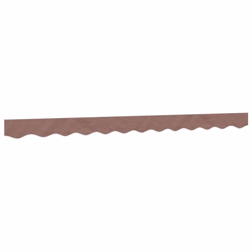 Berkfield Home Replacement Awning Valance Fabric in Brown Stripe, 3 m – 2