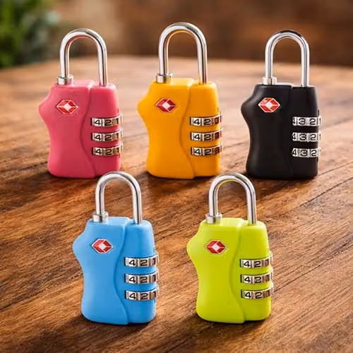 Shatchi TSA Approved 3 Digit Combination Luggage Locks, 2 Pack, Multicolour – 2