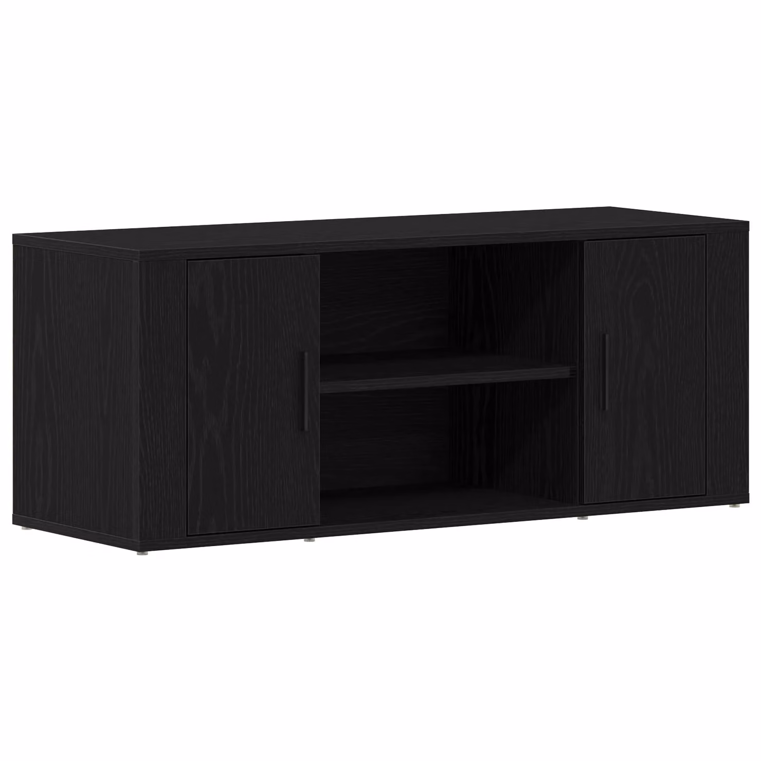 Berkfield Home Modern Black Oak TV Cabinet W/D/H: 100 x 35 x 40 cm – 2