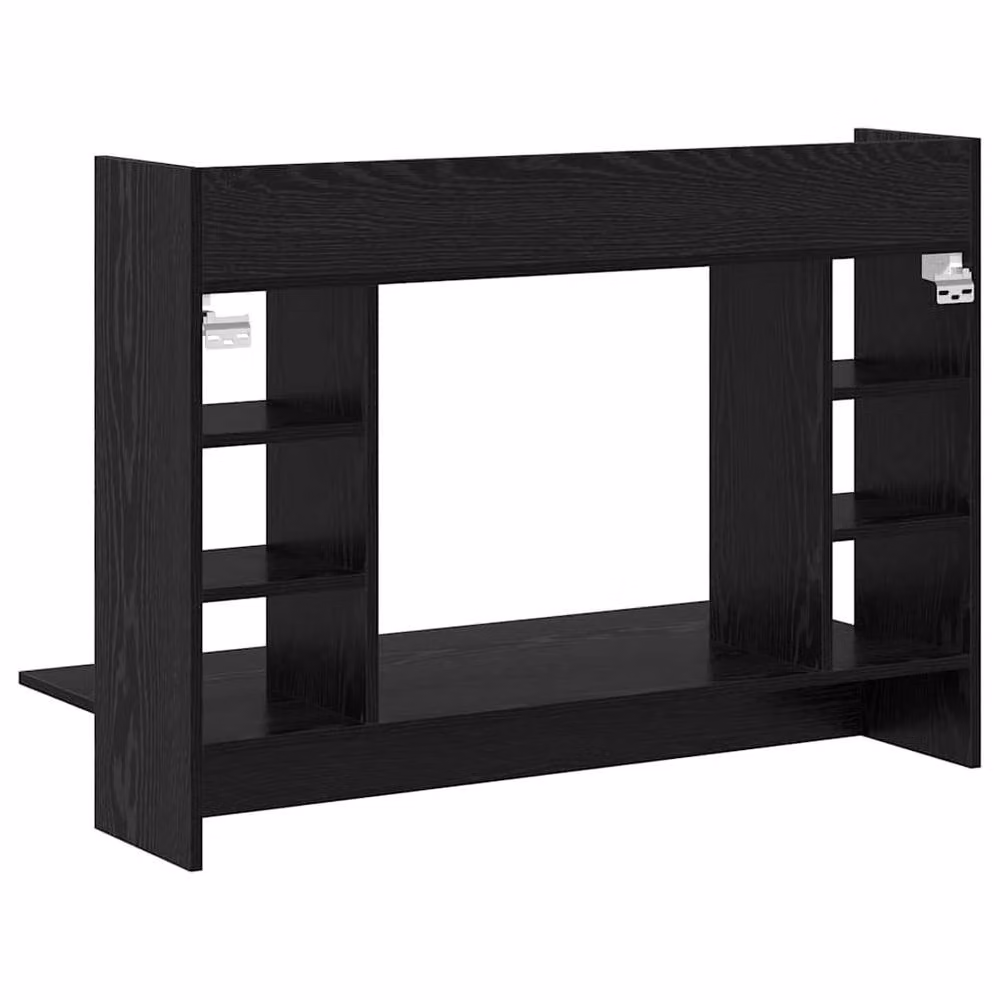 Berkfield Home Modern Wall-Mounted Writing Desk in Black Oak, W/D/H: 105 x 48 x 75 cm – 6