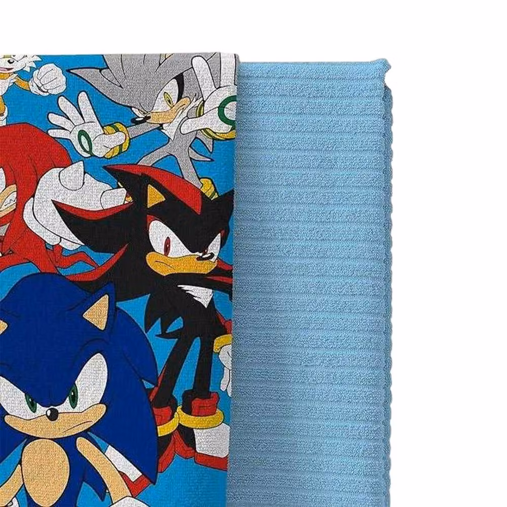 Sonic the Hedgehog Multicolour Cotton Character Towel, W/H: 70 x 140 cm – 2