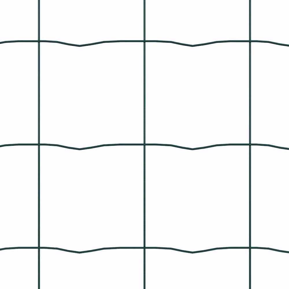 Berkfield Home Euro Fence Green PVC Coated Steel Fencing, W/H: 10 x 0.4 m – 5