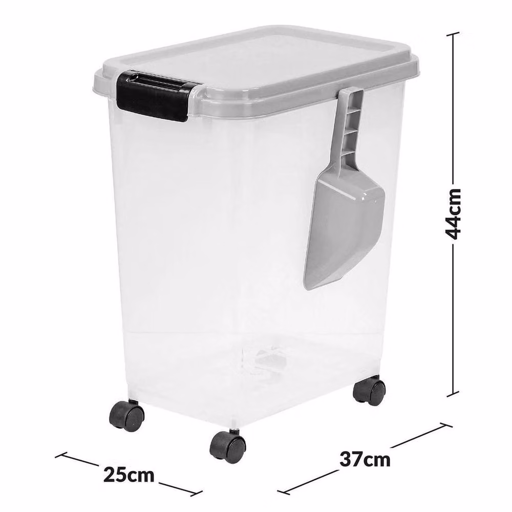PAWNORA 20L Pet Food Container on Wheels in Grey – 2