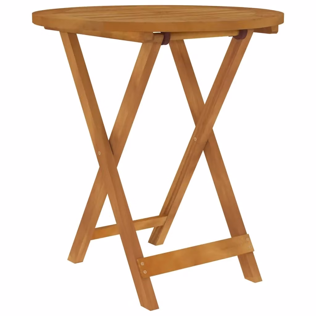 Berkfield Home 3 Piece Folding Garden Dining Set in Brown Solid Acacia Wood – 1