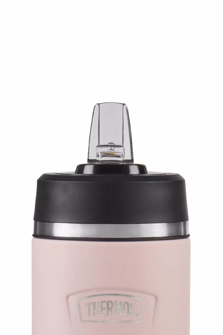 Thermos Icon Series Flip Straw Water Bottle, 710ml, Peony Pink