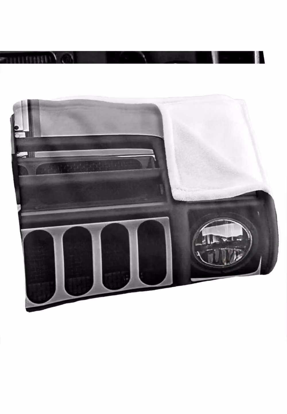 Hummer White Super Soft Fleece Throw Blanket, W/D/H: 152 x 127 cm – 5