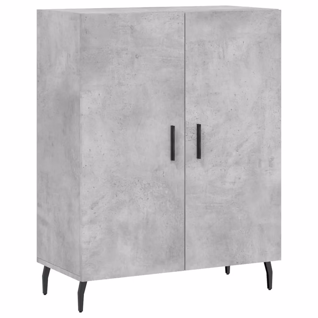 Berkfield Home Sideboard in Concrete Grey, W/D/H: 69.5 x 34.0 x 90.0 cm – 2