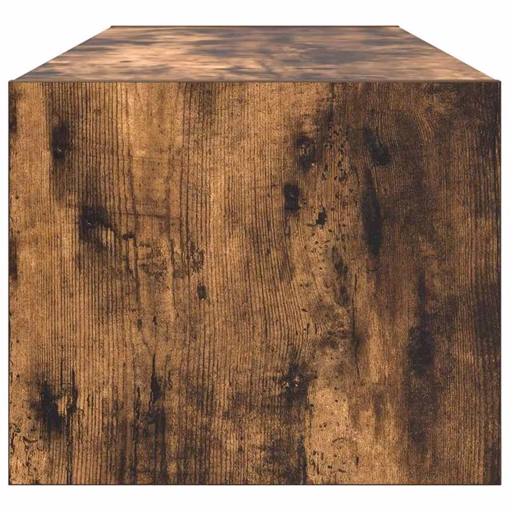 Berkfield Home Set of 2 Smoked Oak TV Cabinets in Brown, W/D/H: 100 x 31 x 25.5 cm – 3