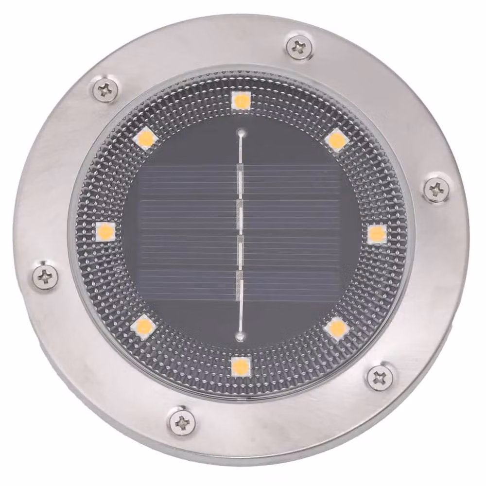 Berkfield Home Solar Ground Lights with Ground Spikes, 12 Pack, Silver, Warm White – 3