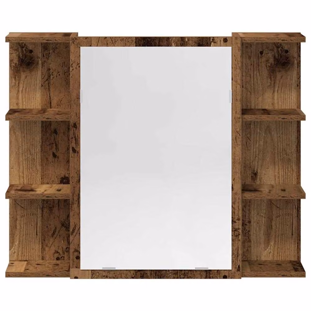 Berkfield Home 3 Piece Rustic Brown Bathroom Furniture Set – 3