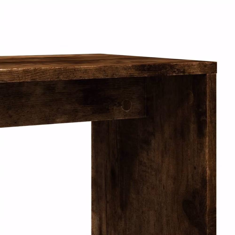 Berkfield Home Set of 2 Modern Smoked Oak Side Tables in Brown, W/D/H: 50 x 30 x 50 cm – 8