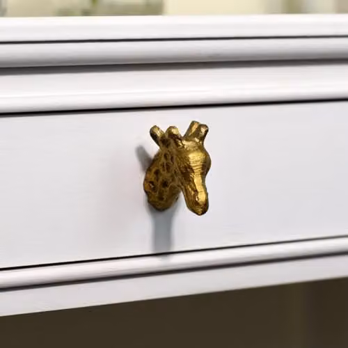 Melody Maison Matt Gold Giraffe Metal Drawer Knob