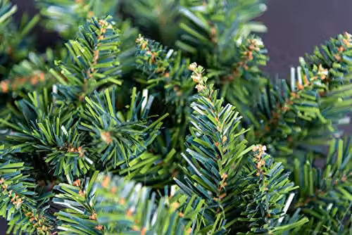 Shatchi Green Round Christmas Wreath, Diameter: 55 cm – 3