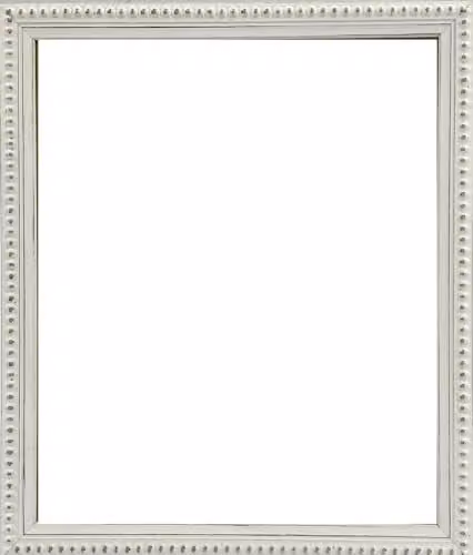 Frames & Mirrors 4U Crown White Wooden Single Picture Frame, W/H: 30 x 30 cm