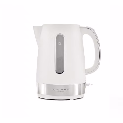 Laura Ashley White Electric Fast Boil Quiet Kettle with Limescale Filter and Auto Shut-off – 1