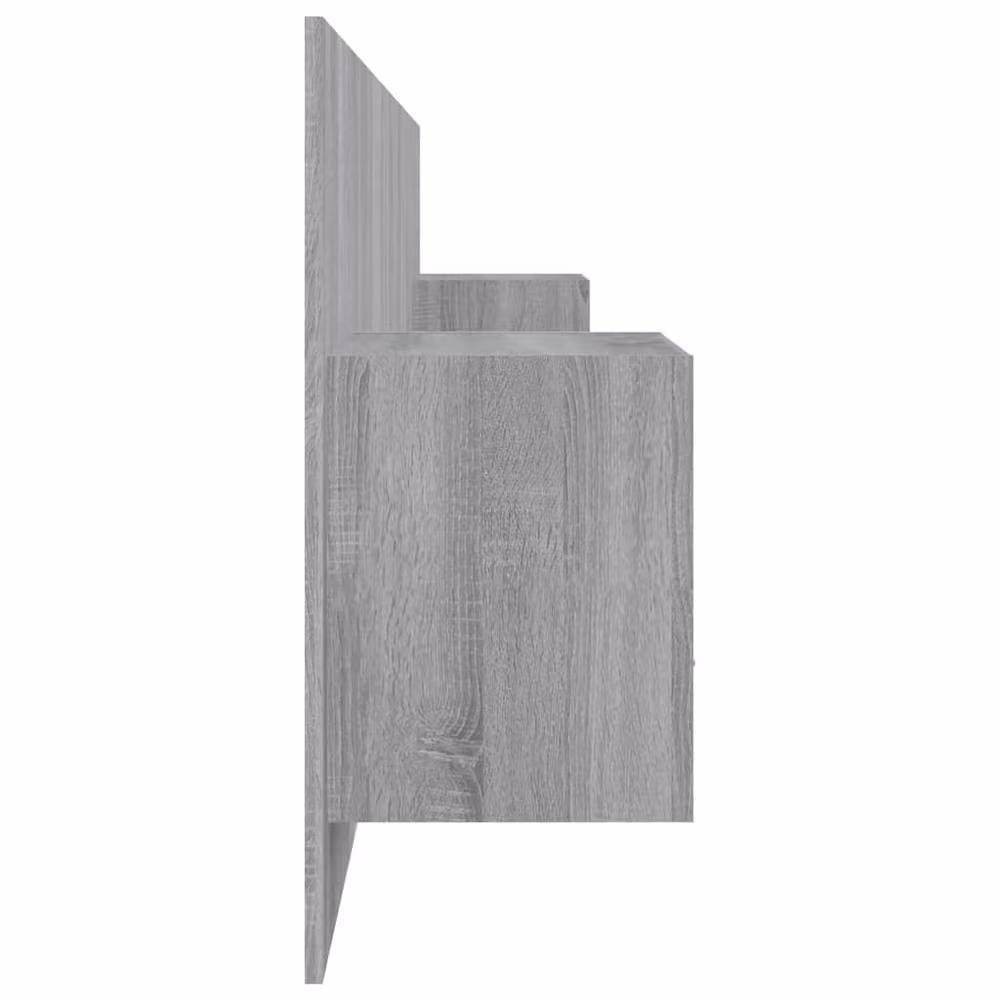 Berkfield Home Bed Headboard with Integrated Nightstand Cabinets in Grey Sonoma Engineered Wood – 3