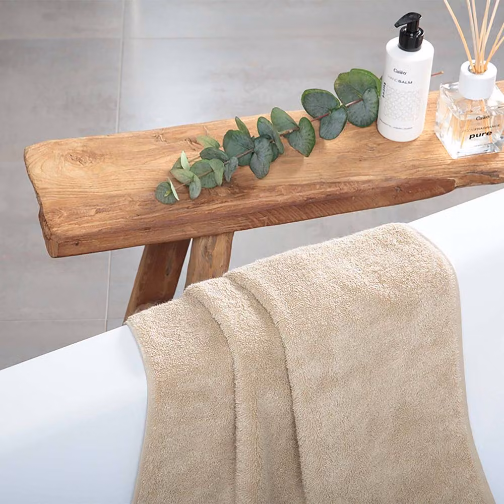 Cawö Lifestyle Cotton Terry Hand Towel in Beige, W: 50 cm x H: 100 cm – 2