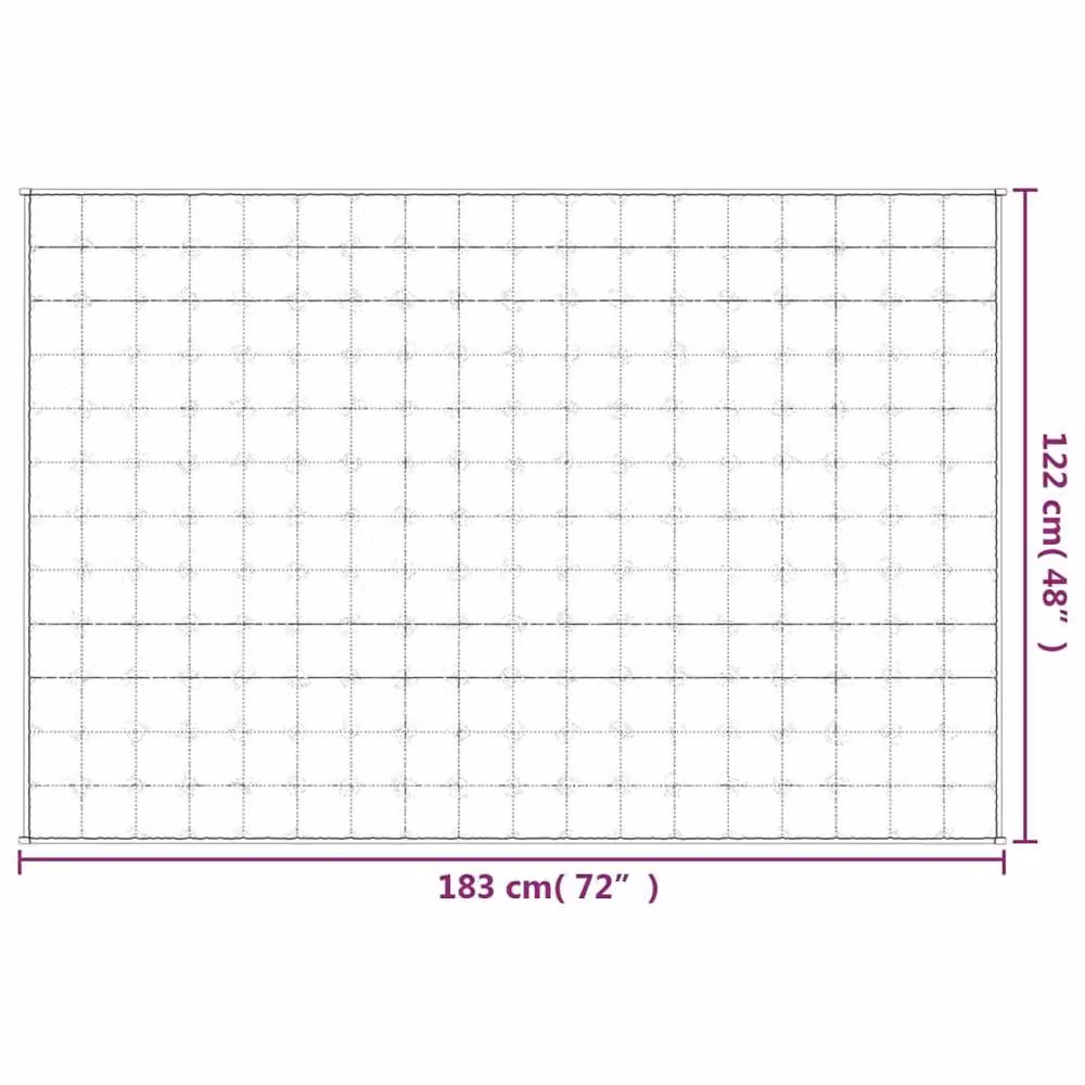 Berkfield Home Grey Weighted Blanket with Glass Beads, W/D/H: 122 x 183 cm, 5 kg – 4