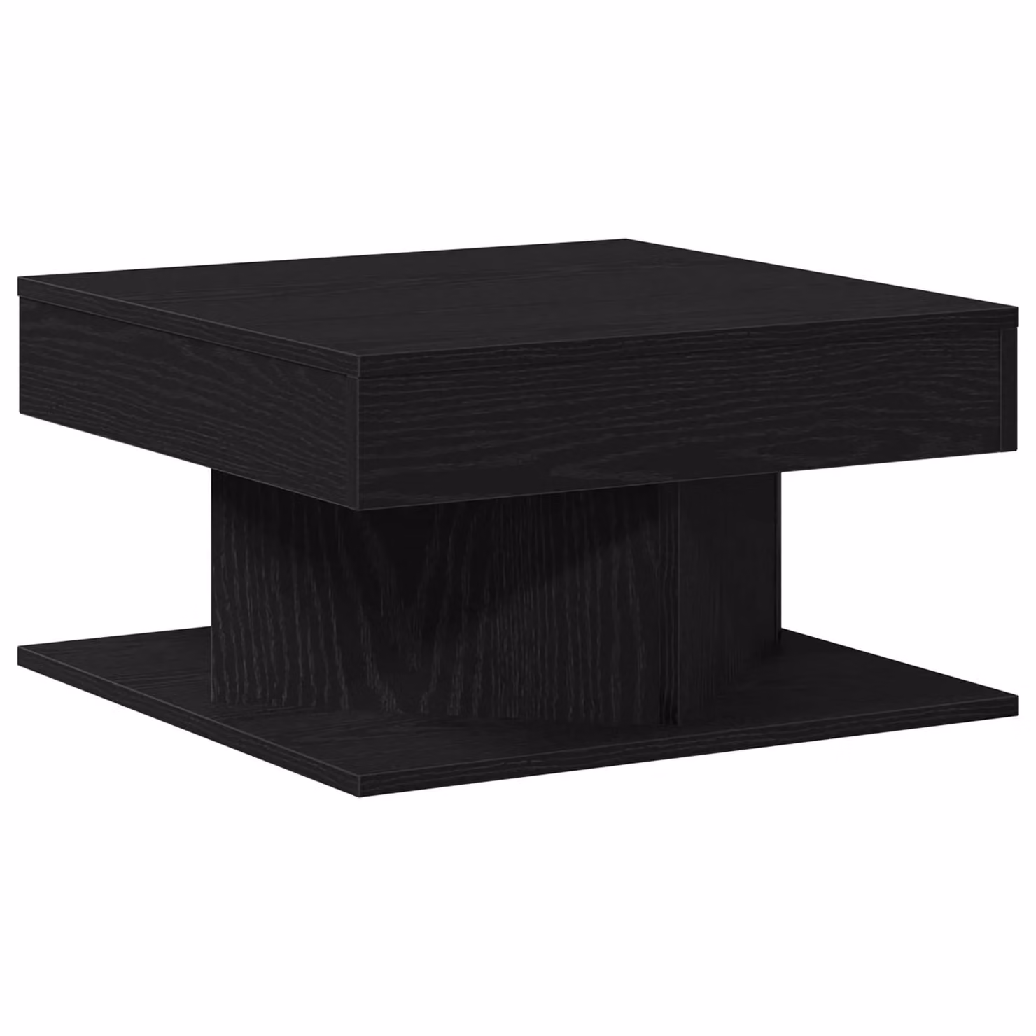 Berkfield Home Black Oak Coffee Table, W/D/H: 57 x 57 x 30 cm – 2