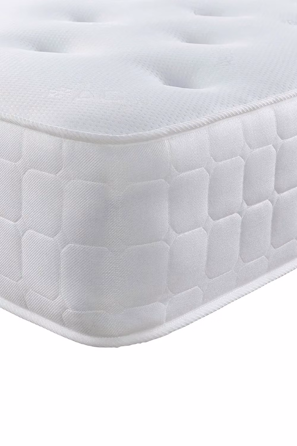 Aspire Cool Touch Classic Bonnell Spring Mattress in White, W/D/H: 180 x 200 x 25.4 cm – 2