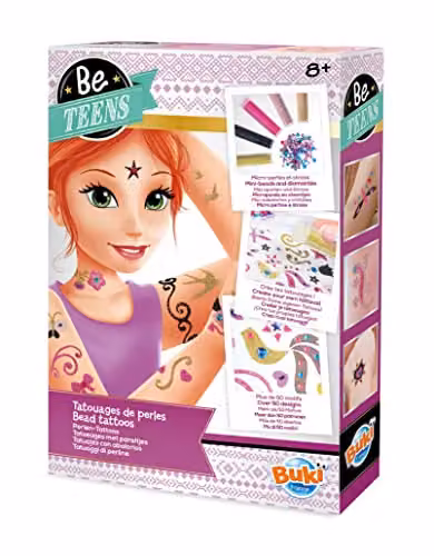 Buki France Be Teens Bead Tattoos in White and Multicolour – 2