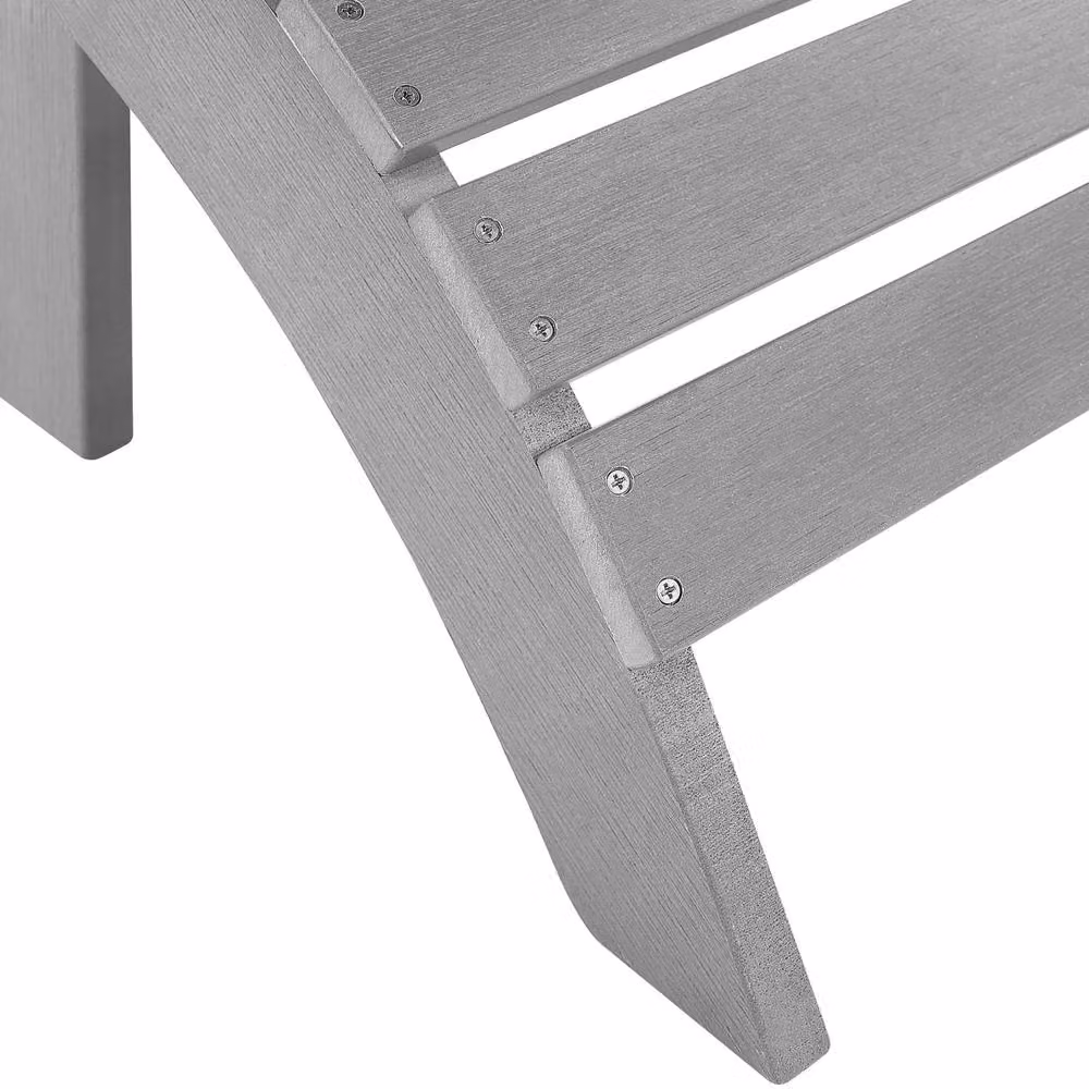 Wyld and Coco Slatted Footstool in Grey – 3