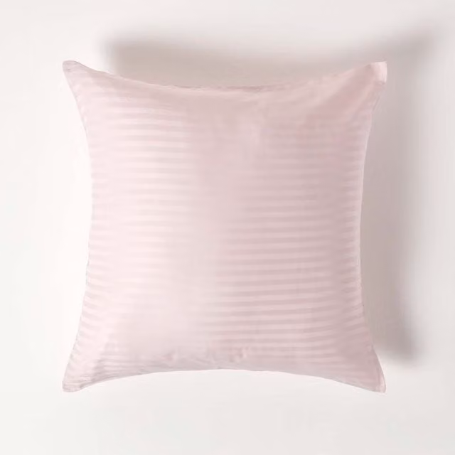 Homescapes 330 Thread Count Egyptian Cotton Percale Housewife Pillowcase, Pink, W: 60 cm