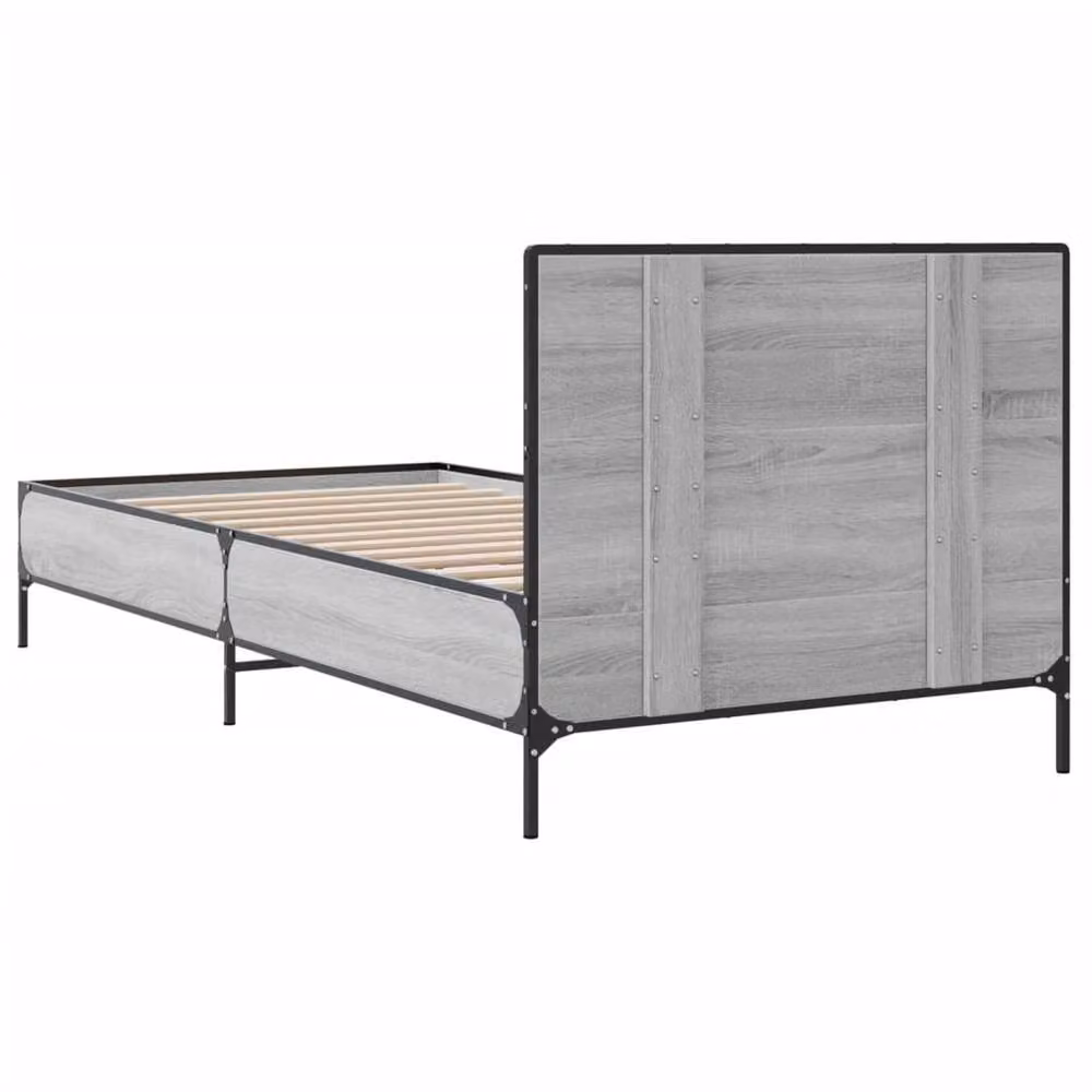 Berkfield Home Durable Bed Frame with Drawers, Grey, W/D/H: 100 x 200 cm – 3
