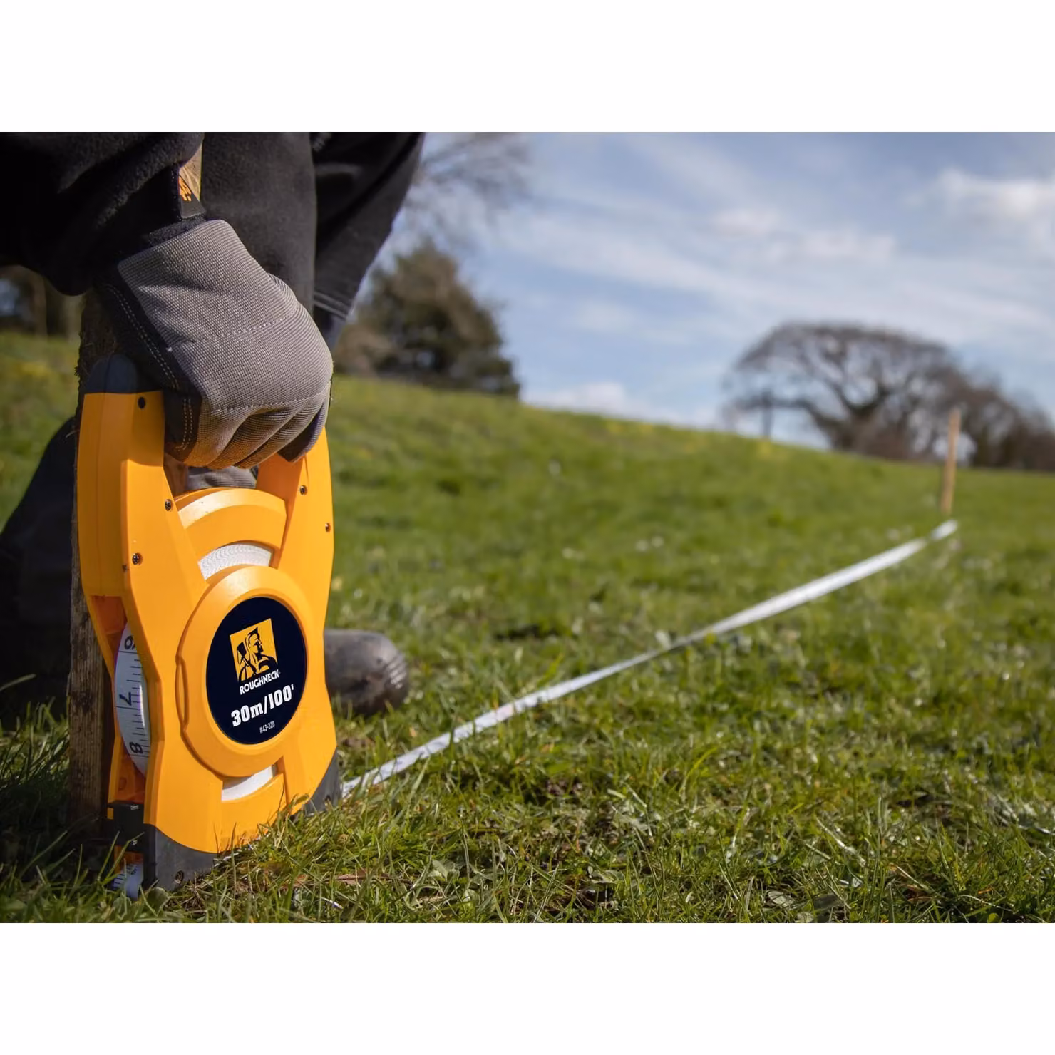 Roughneck Open Long Tape Measure in Yellow and Multicolour – 3
