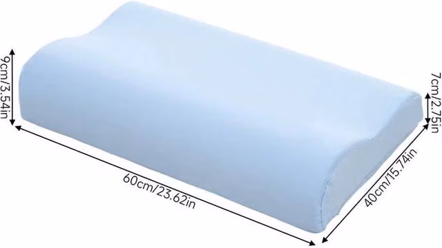 PAWNORA Cooling Memory Foam Pillow in Blue