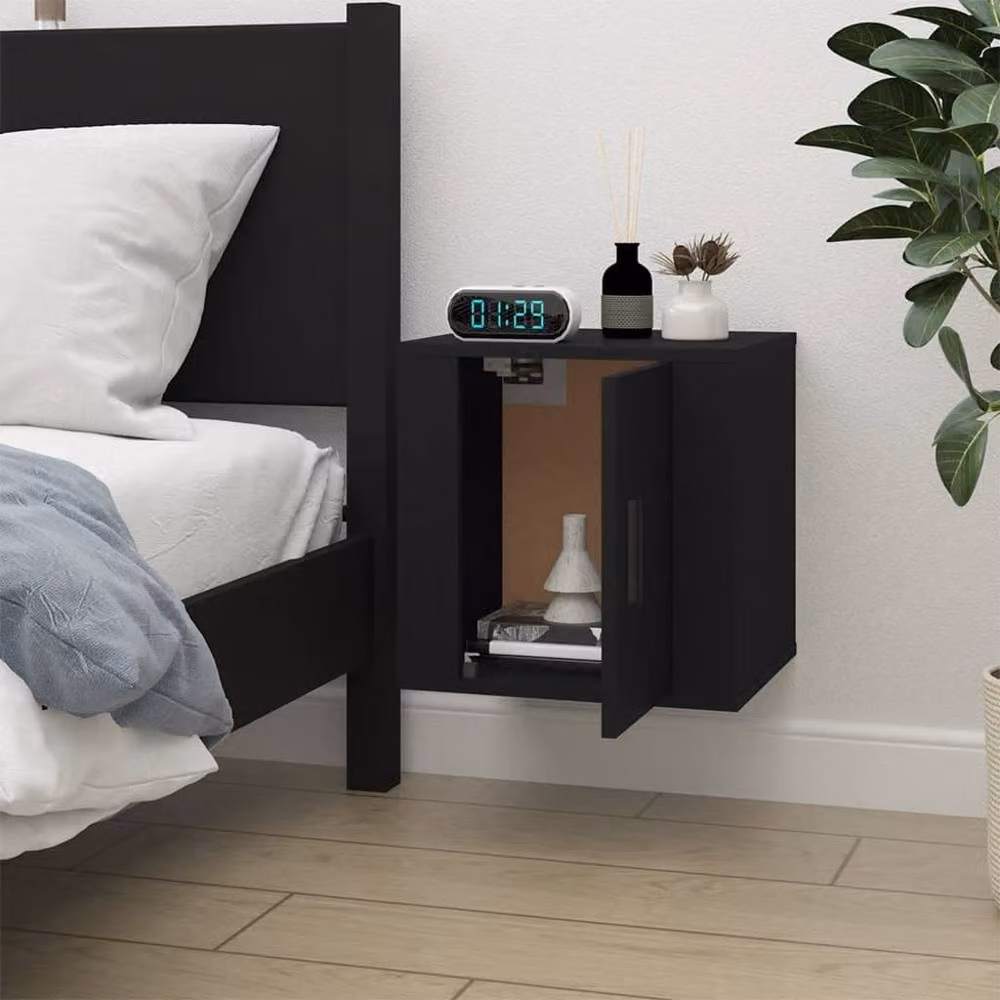 Berkfield Home Wall Mounted TV Cabinet in Black – 4
