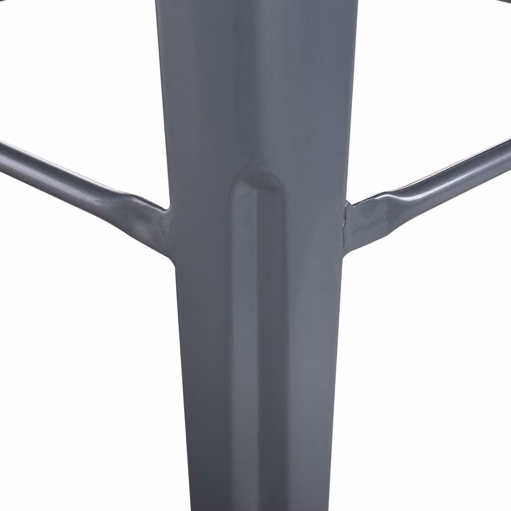 Wyld and Coco Grey Industrial Metal Bar Stools, Set of 2, Height: 60 cm – 4