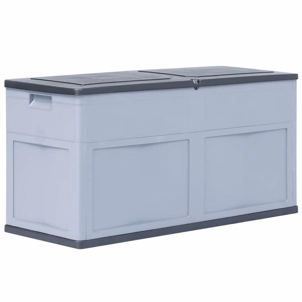 Berkfield Home Garden Storage Box, 320 L, Grey and Black – 2