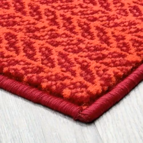 runrug Empire Red Herringbone Hallway Runner Rug, W/D/H: 60 x 420 x 0.9 cm – 3