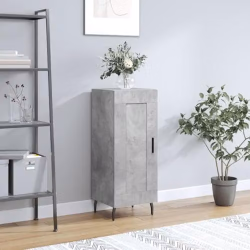 vidaXL Modern Sideboard in Concrete Grey, W/D/H: 34.5 x 34.0 x 90.0 cm – 2