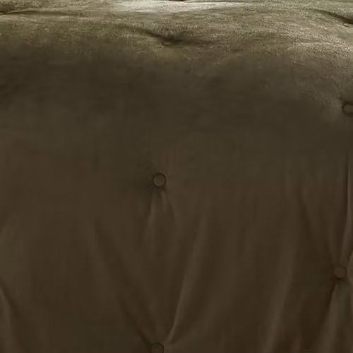 Appletree Olive Green Velvet Quilted and Reversible Chesterfield Style Bedspread, W: 220 cm, D: 150 cm – 3