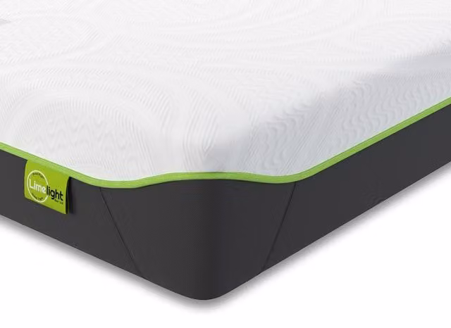 Limelight Tain Gel Memory Pocket Spring Hybrid Mattress in White, W/D/H: 200 x 200 cm, H2
