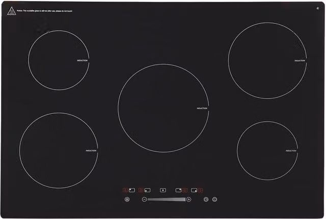 SIA INDH90BL Black 5 Zone Induction Hob with Touch Control and Child Lock, Width: 86 cm – 1