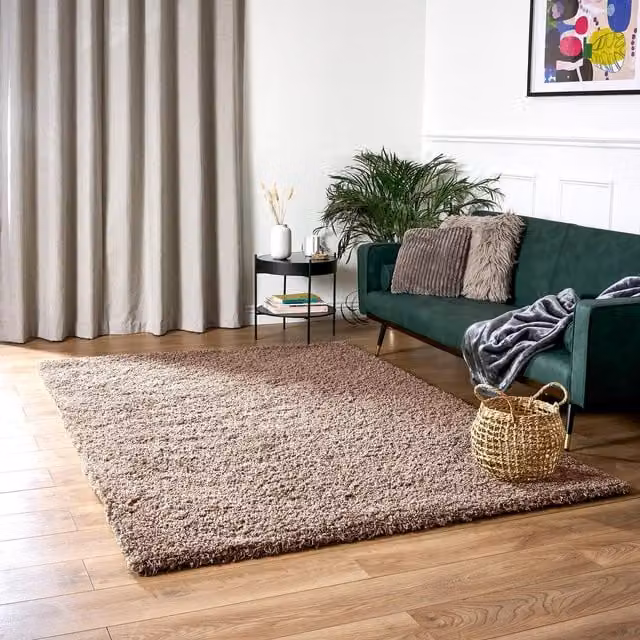 Bravich LTD California Shaggy Area Rug in Camel, W: 230 cm, D: 160 cm